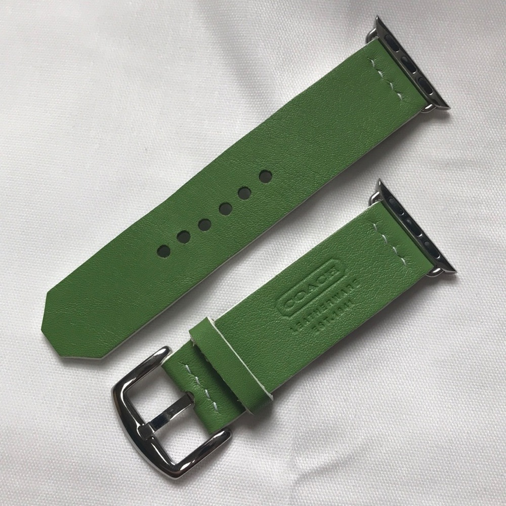 Apple Watch band-upcycled from a coach wristlet.